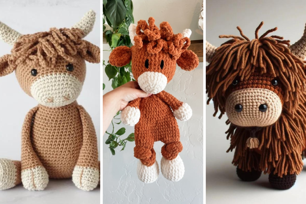 13 Favorite Highland Cow Crochet Patterns