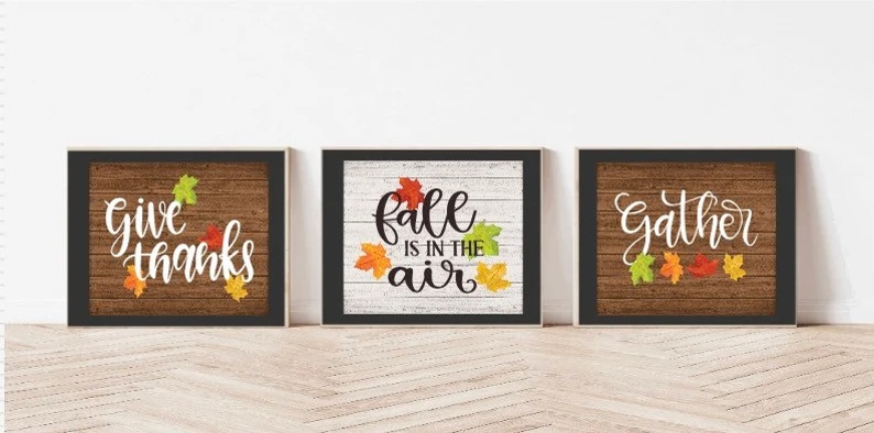 fall wall sign - etsy